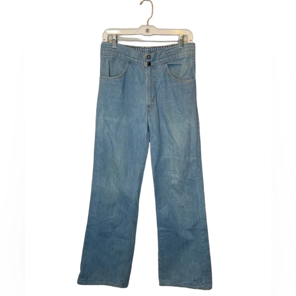 Vintage 1977 Levis 685 Bell Bottom Jeans 32x32 Orange Tab Talon 42 Zipper SF 207